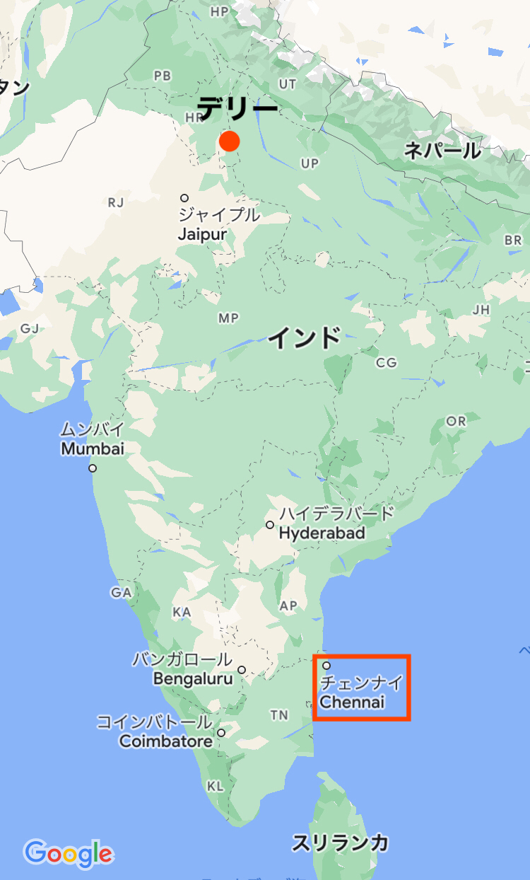 インド チェンナイ